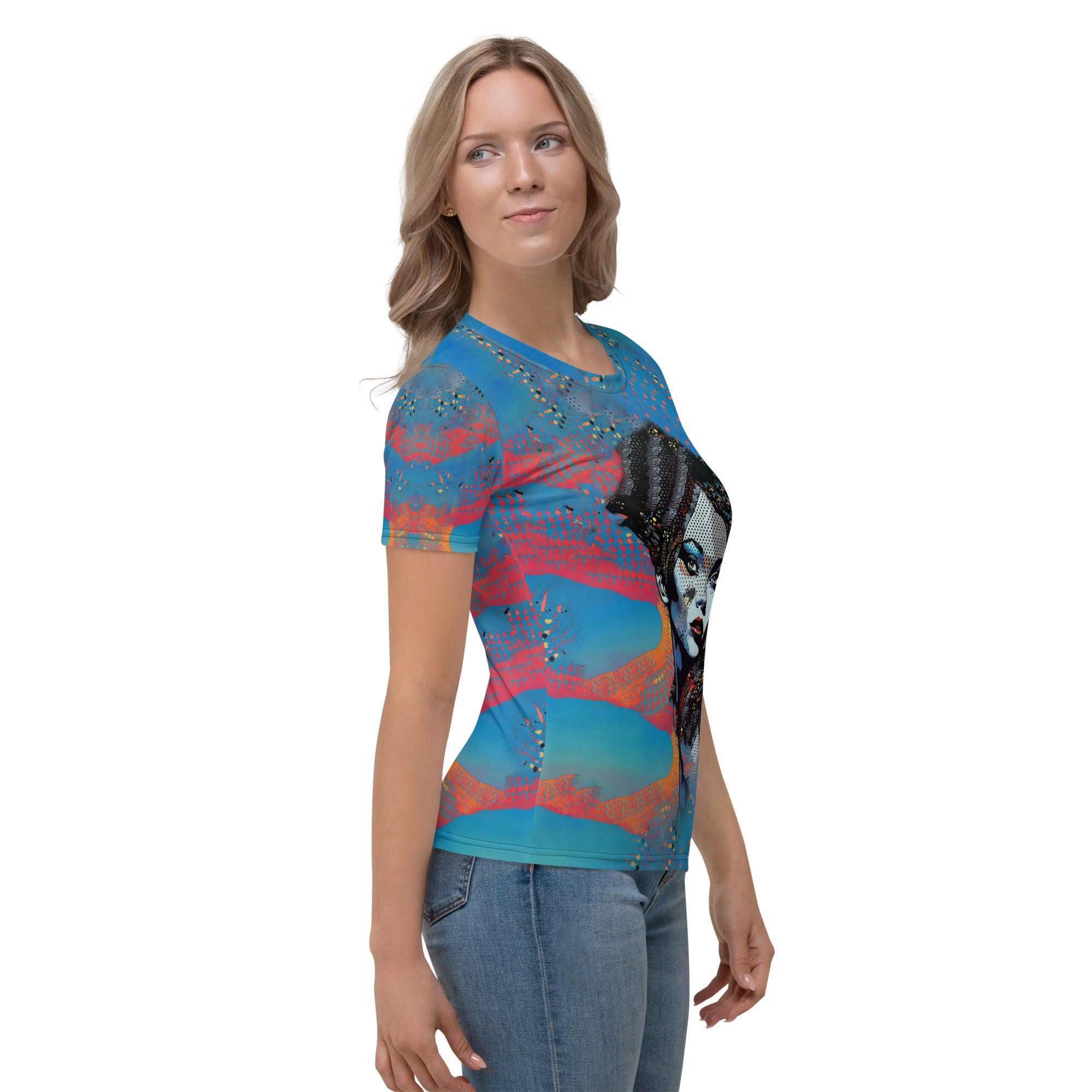 Back view of Pencil Perfectionist Women's T-shirt with logo.