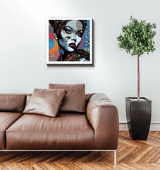 Pencil Perfectionist Wrapped Canvas with soft lighting in a cozy corner.