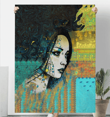Pencil Play Sherpa Blanket in a serene reading nook, perfect for a relaxing day in.