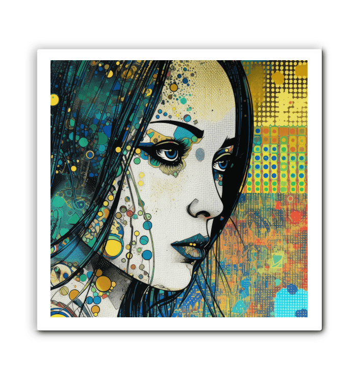 Contemporary Pencil Play Canvas Art.