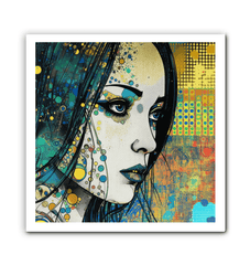 Contemporary Pencil Play Canvas Art.