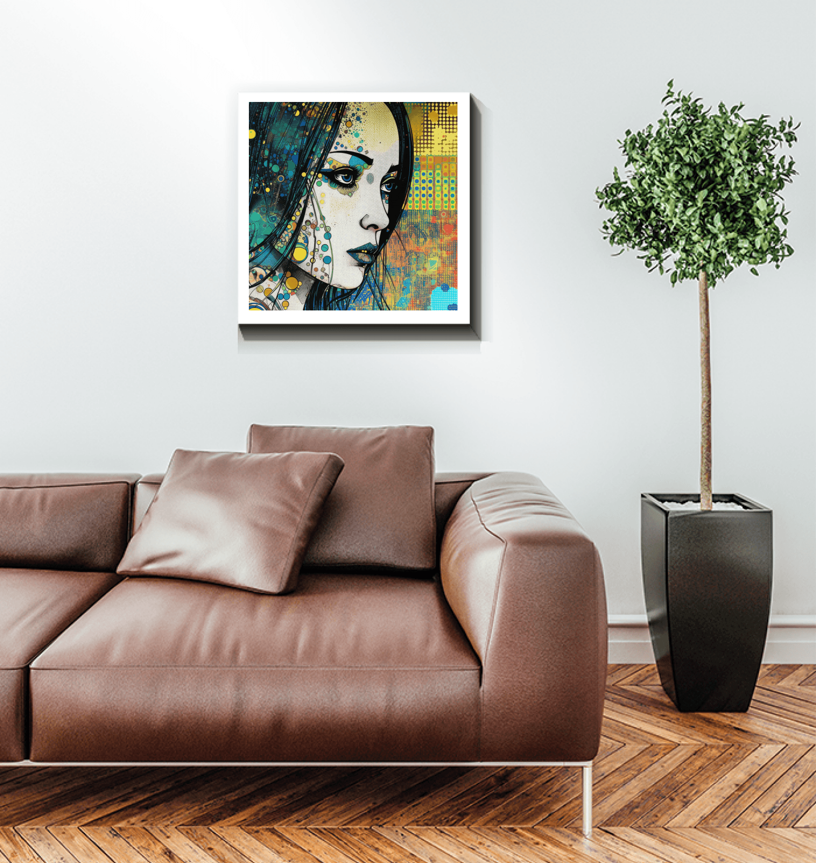 Artistic Pencil Sketch Canvas for Office Decor.