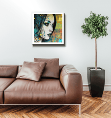 Artistic Pencil Sketch Canvas for Office Decor.