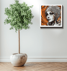 Artistic pencil drawings elegantly presented on high-quality canvas