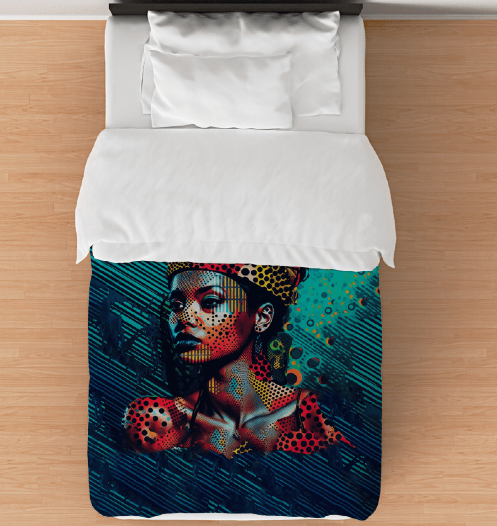 Pencil Portraiture Comforter - Twin - Beyond T-shirts