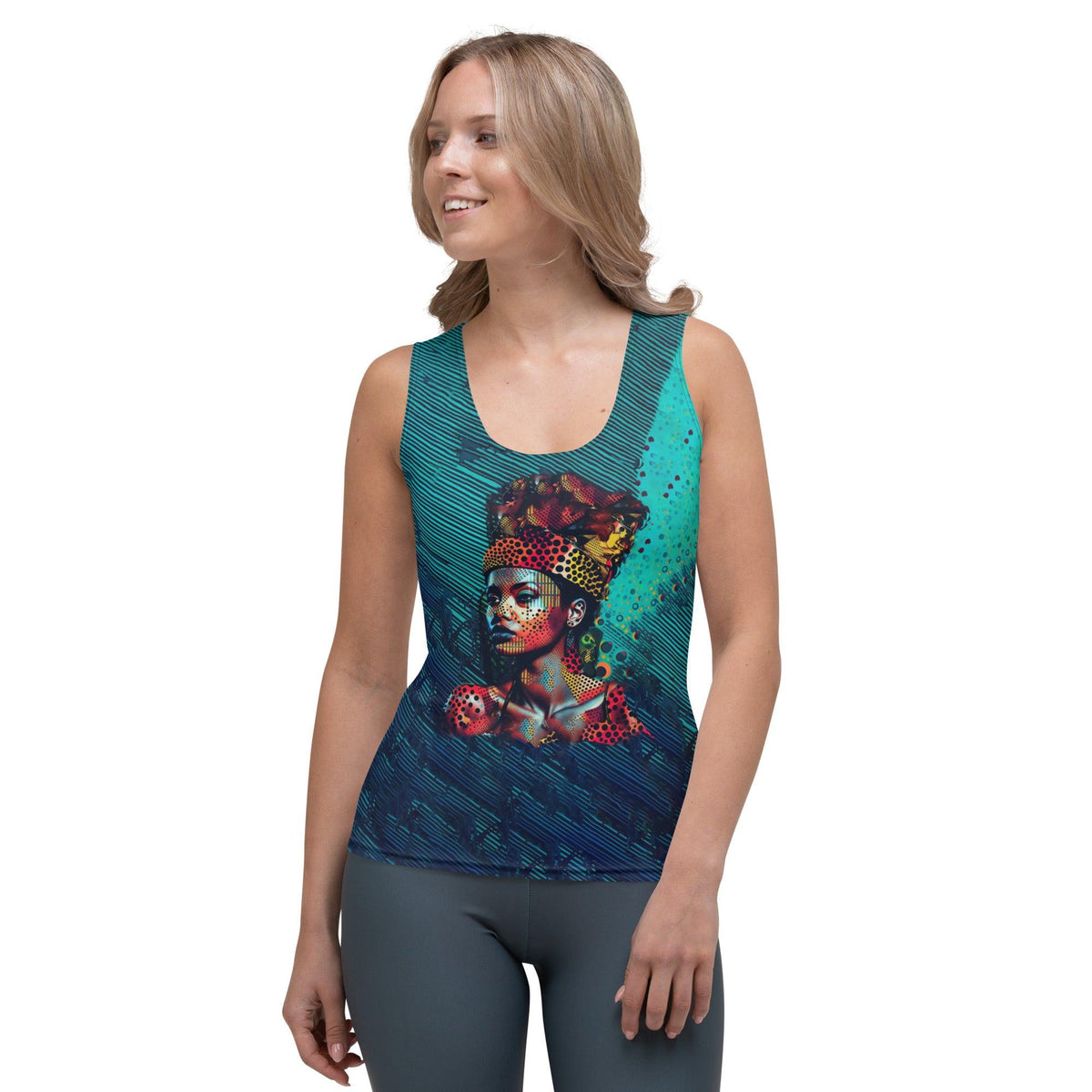 Pencil Portraiture Sublimation Cut & Sew Tank Top - Beyond T-shirts