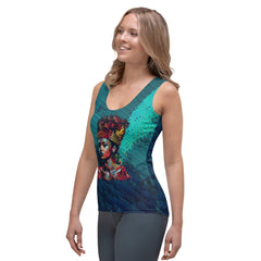 Pencil Portraiture Sublimation Cut & Sew Tank Top - Beyond T-shirts