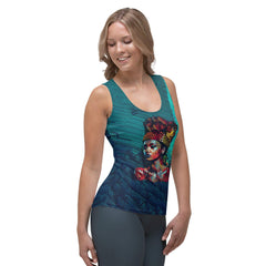 Pencil Portraiture Sublimation Cut & Sew Tank Top - Beyond T-shirts