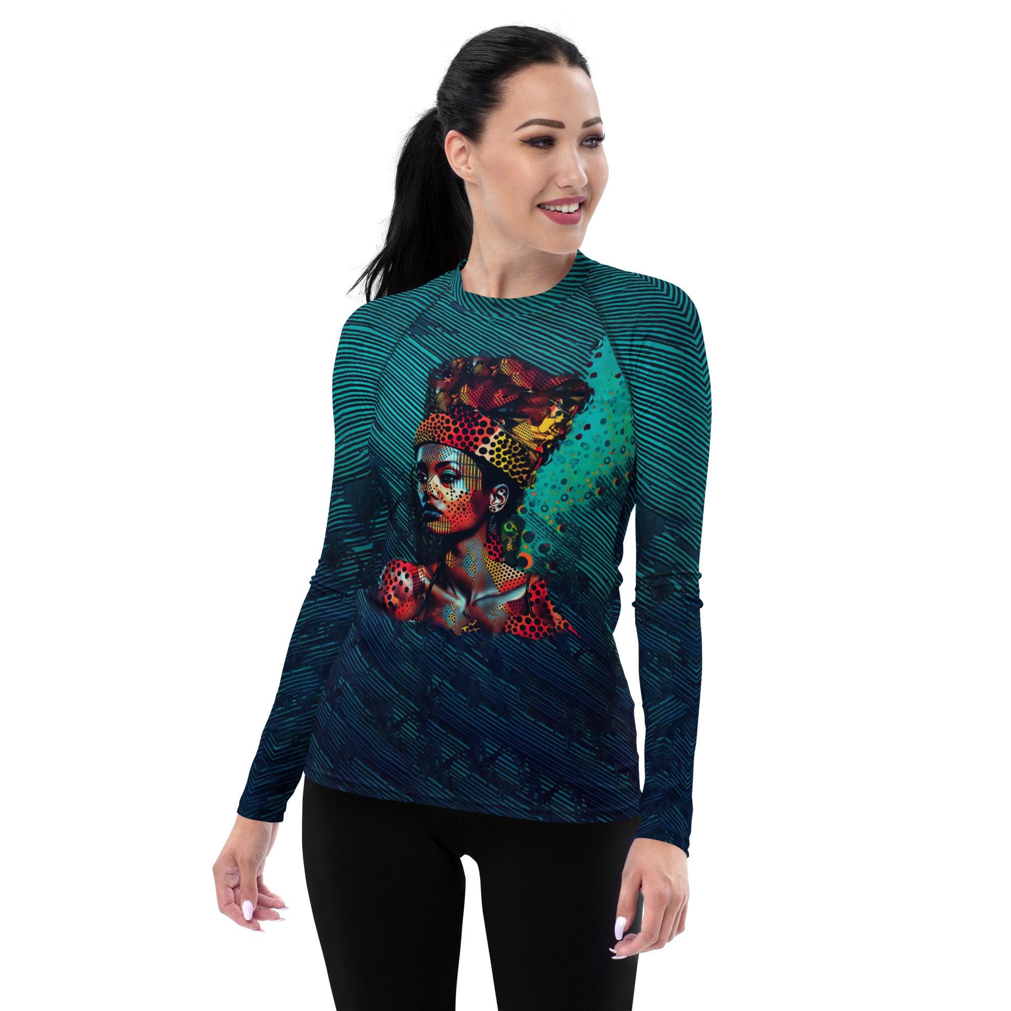 Pencil Portraiture Women's Rash Guard - Beyond T-shirts