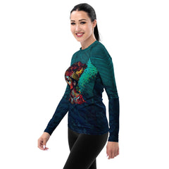 Pencil Portraiture Women's Rash Guard - Beyond T-shirts