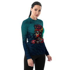 Pencil Portraiture Women's Rash Guard - Beyond T-shirts