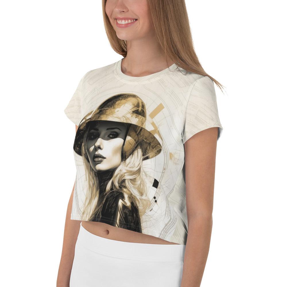 Pencil Possibilities All-Over Print Crop Tee - Beyond T-shirts