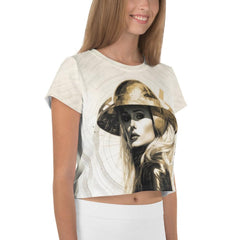 Pencil Possibilities All-Over Print Crop Tee - Beyond T-shirts