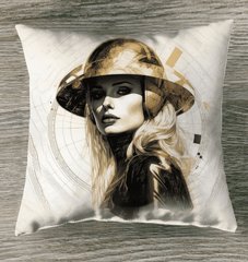 Pencil Possibilities Outdoor Pillow - Patio Setting