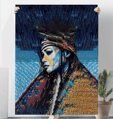 Folded Pencil Power Sherpa Blanket on a couch, accentuating home decor.