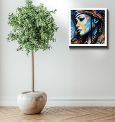 Vivid and dynamic pencil art on Wrapped Canvas for modern interiors.