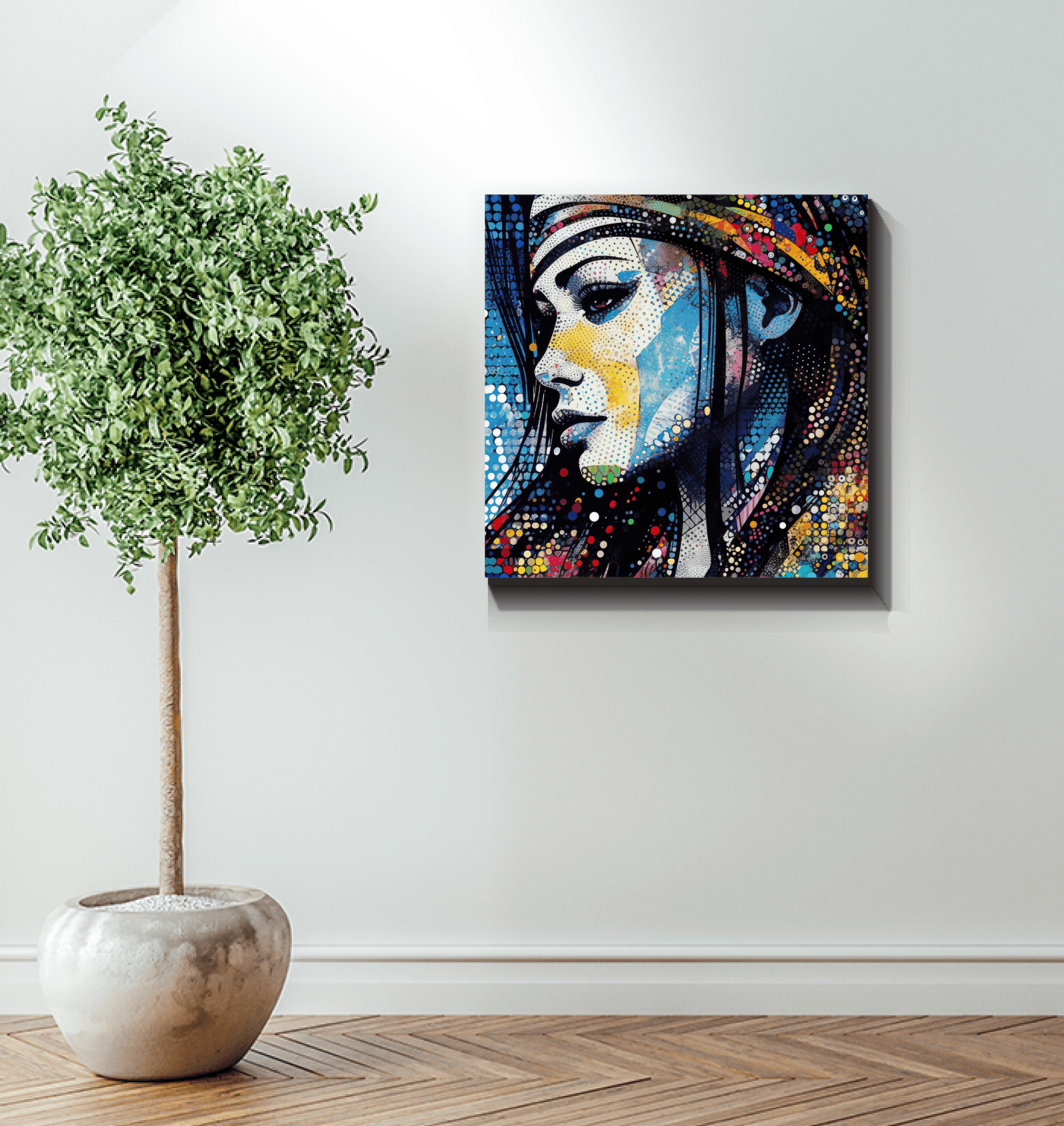 Side view of Pencil Power Canvas highlighting wrap-around art.