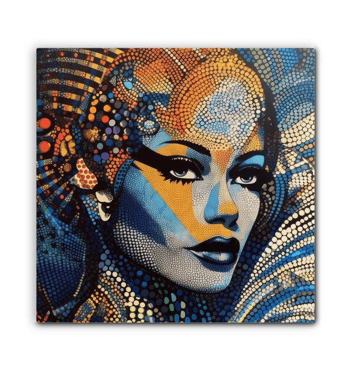 Gallery view of pencil and precision wrapped canvas artwork.