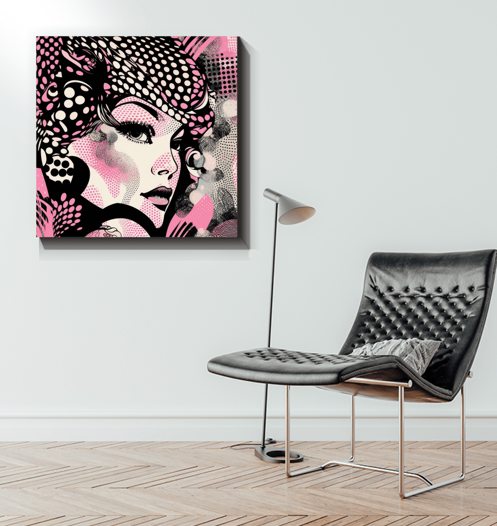 Gallery view of pencil precision artwork on canvas