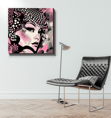 Gallery view of pencil precision artwork on canvas