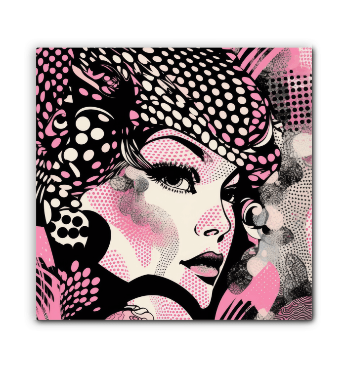 Wrapped canvas featuring intricate pencil design for artistic interiors