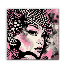 Wrapped canvas featuring intricate pencil design for artistic interiors