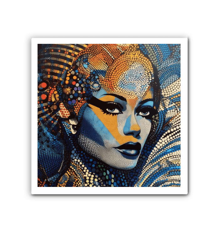 Close-up of pencil art on precision wrapped canvas.
