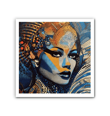 Close-up of pencil art on precision wrapped canvas.