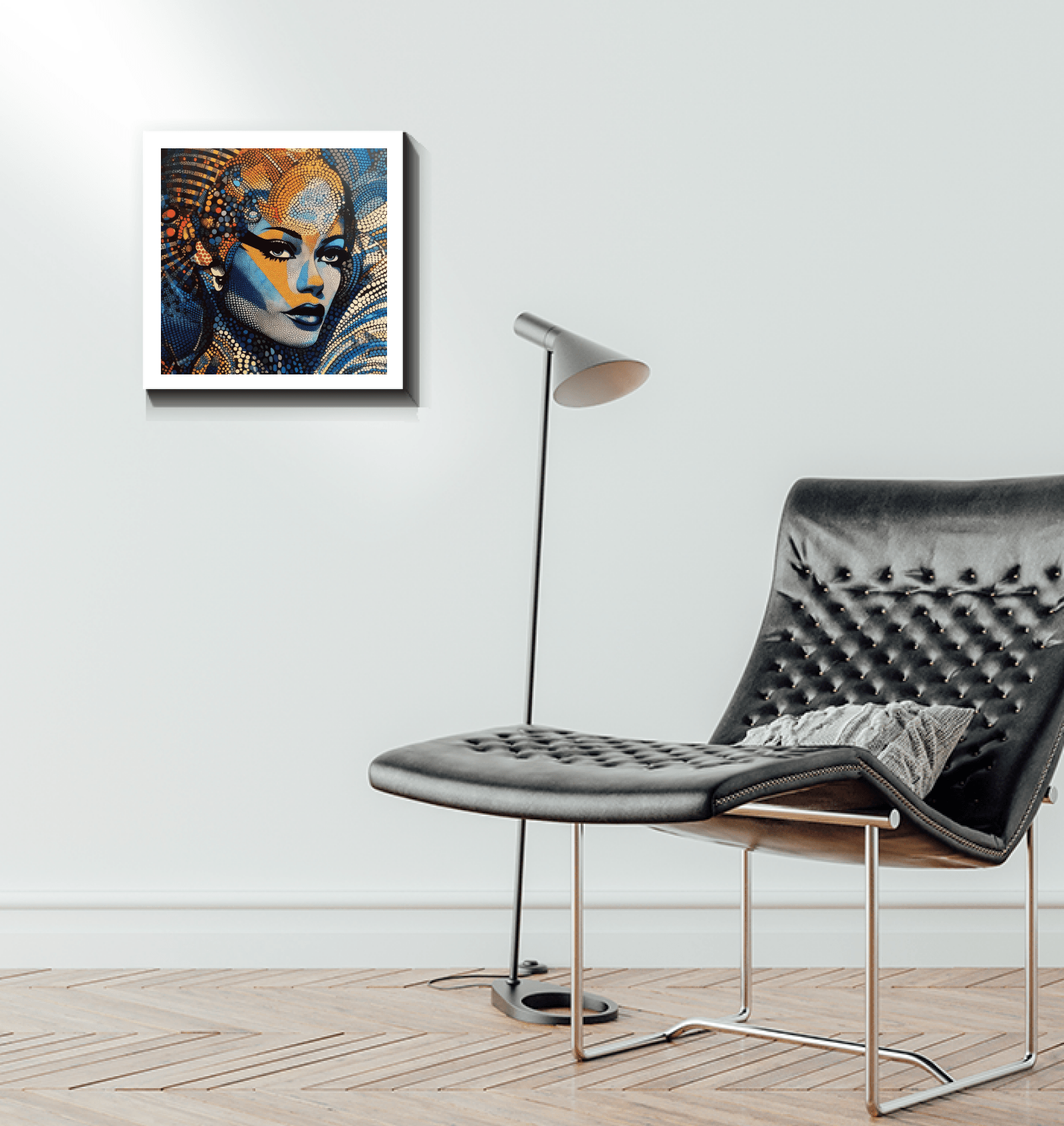 Artistic pencil and precision canvas for contemporary spaces.