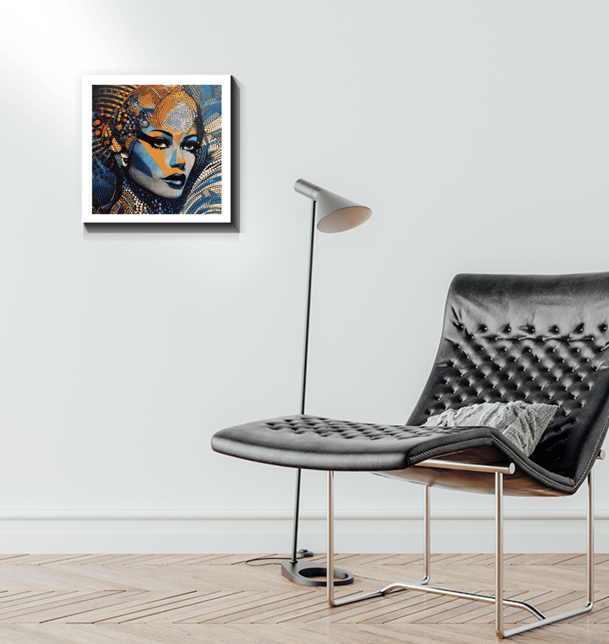 Artistic pencil and precision canvas for contemporary spaces.