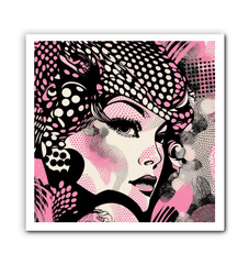 Elegant pencil sketch design on wrapped canvas