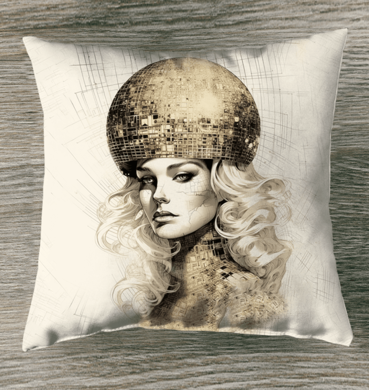 \Pencil Prodigy Outdoor Pillow - Outdoor Setting