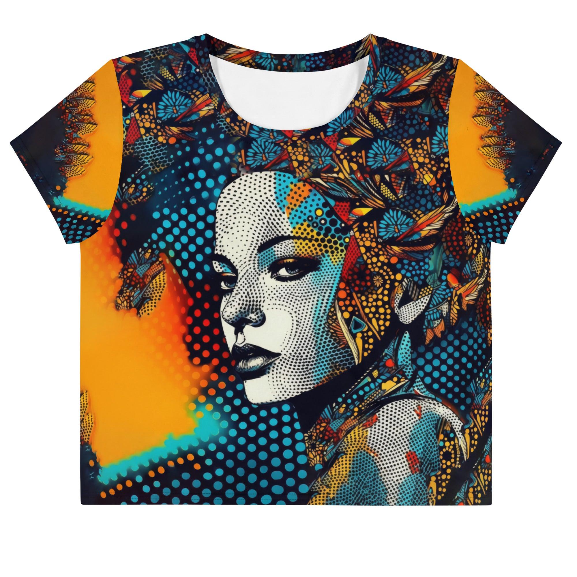 Pencil Progression All-Over Print Crop Tee - Beyond T-shirts