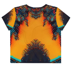 Pencil Progression All-Over Print Crop Tee - Beyond T-shirts