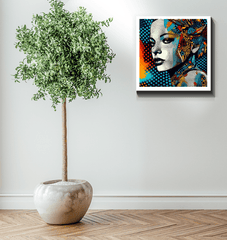 Elegant wrapped canvas featuring pencil progression art