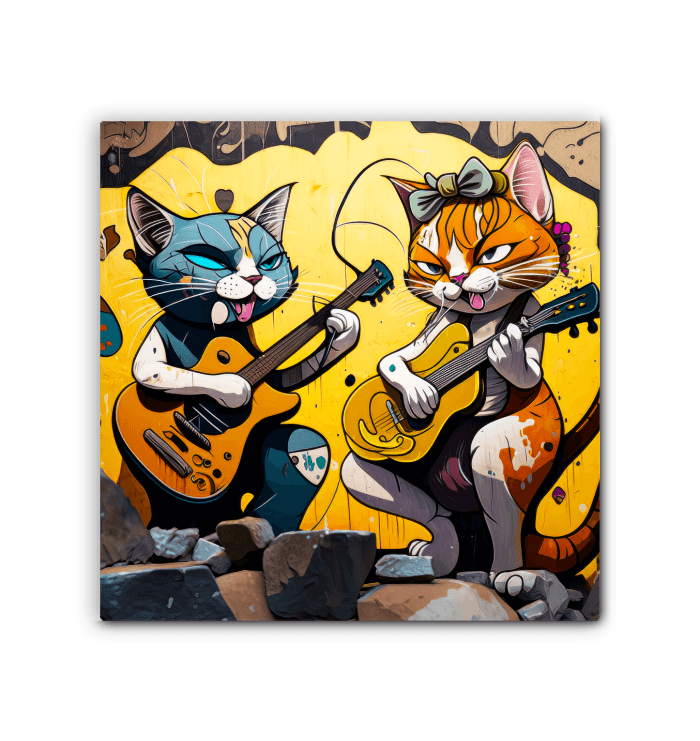 Perfect guitar duet wrapped canvas - Beyond T-shirts