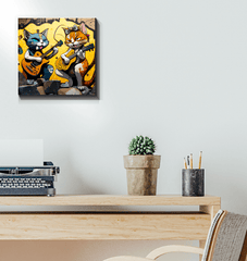 Perfect guitar duet wrapped canvas - Beyond T-shirts