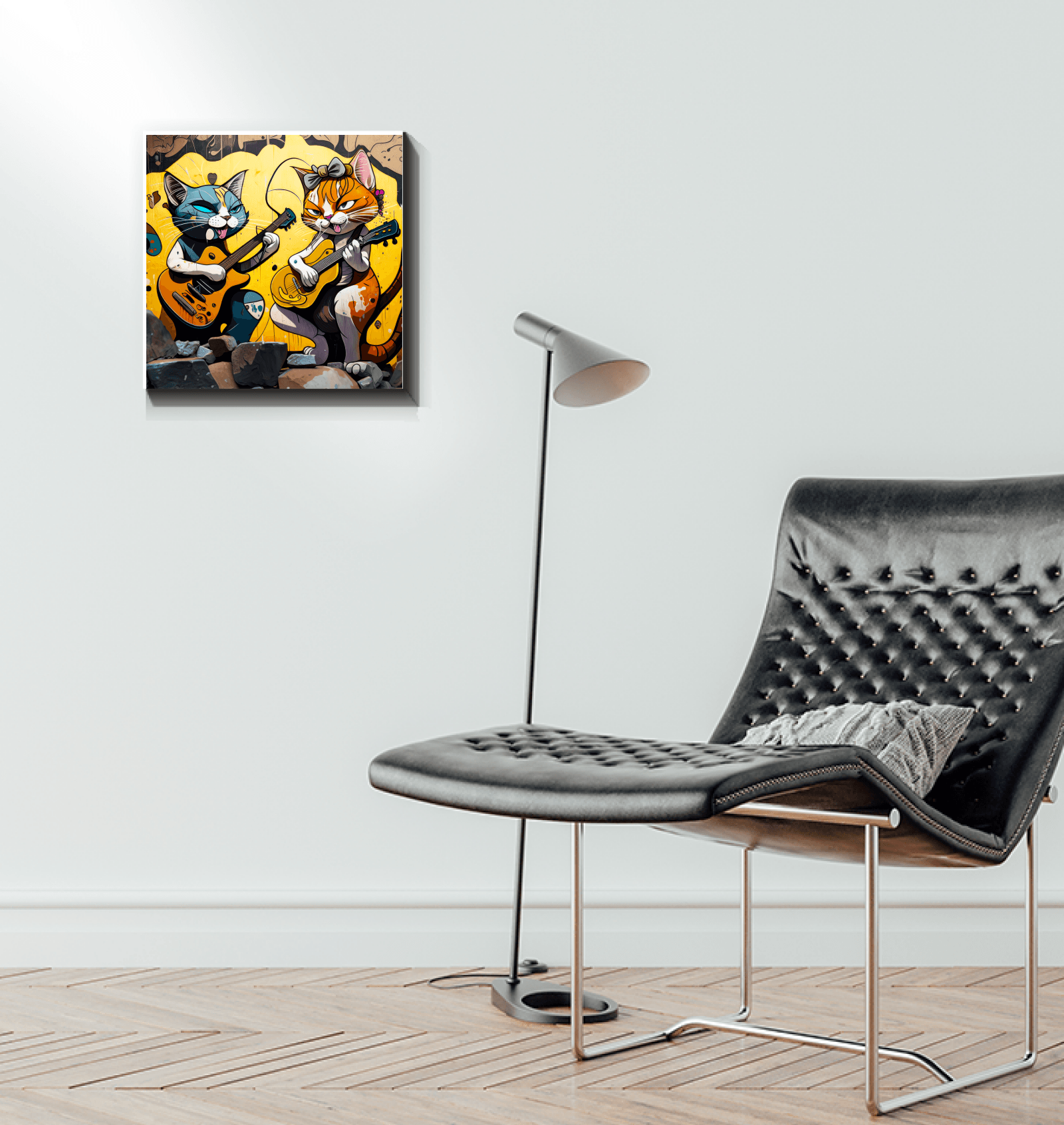 Perfect guitar duet wrapped canvas - Beyond T-shirts