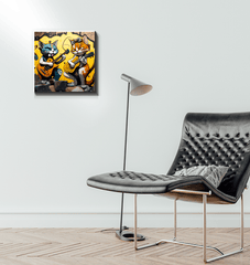 Perfect guitar duet wrapped canvas - Beyond T-shirts