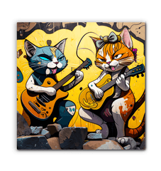 Perfect guitar duet wrapped canvas - Beyond T-shirts