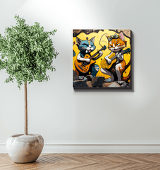 Perfect guitar duet wrapped canvas - Beyond T-shirts