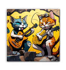Perfect guitar duet wrapped canvas - Beyond T-shirts
