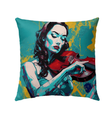 Perfect Sound, Perfect Instrument Outdoor Pillow - Beyond T-shirts