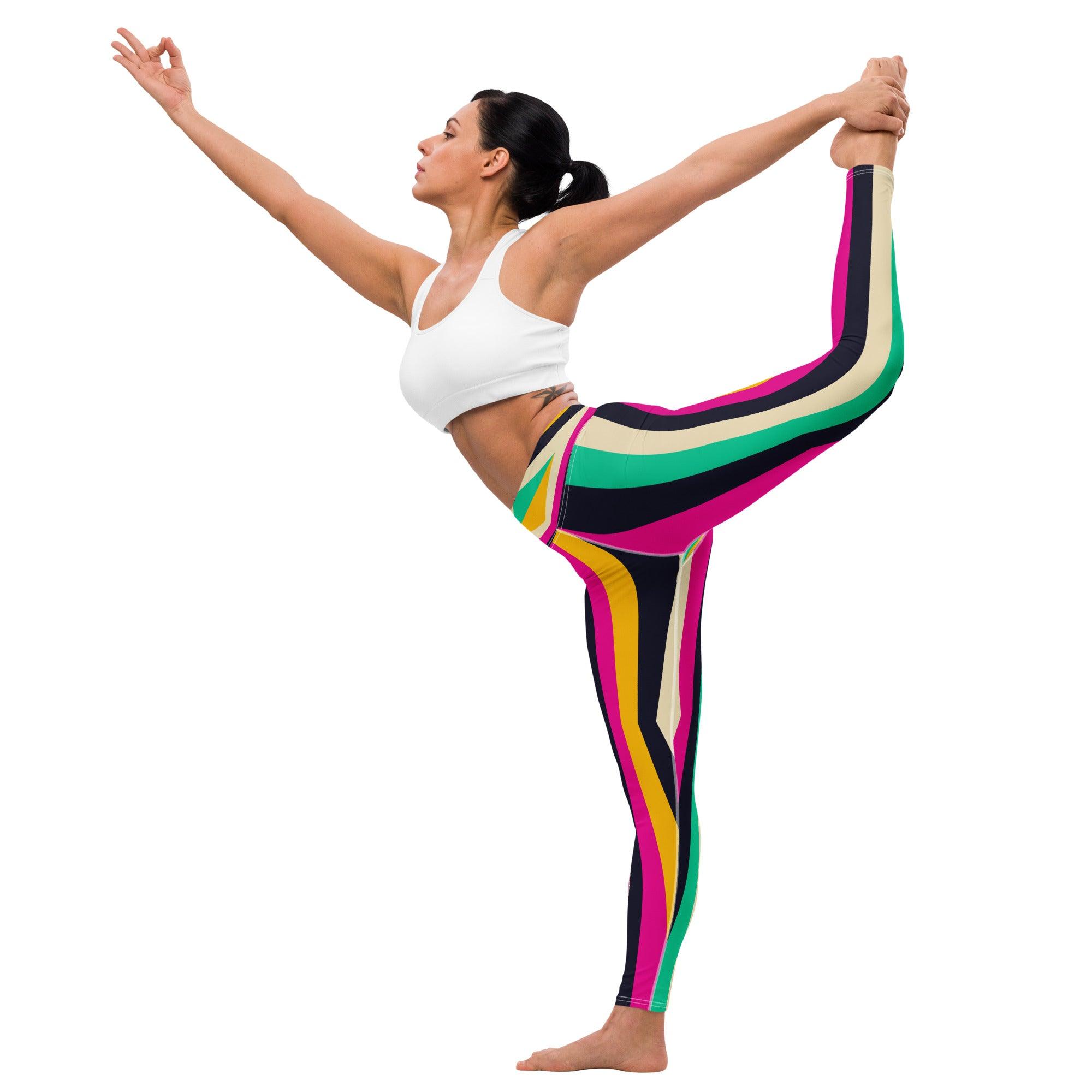 Phychedelic Lines II Yoga Leggings - Beyond T-shirts