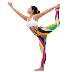 Phychedelic Lines III Yoga Leggings - Beyond T-shirts