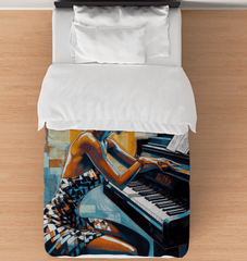 Piano Adds Soul To Pop Music Comforter - Twin - Beyond T-shirts