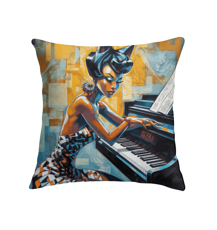 Piano Adds Soul To Pop Music Indoor Pillow - Beyond T-shirts