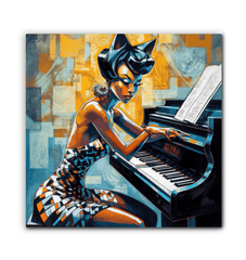 Artistic piano canvas to enhance your living space ambiance.