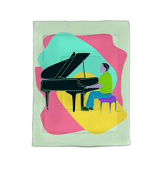 Piano Player Comforter - Twin - Beyond T-shirts