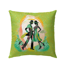 Playful Feminine Movement Fashion Outdoor Pillow - Beyond T-shirts